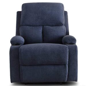 Furny Elisse One Seater Living Room Single Seater Recliner (Blue) Manual Recliner with German Recliner Mechanism 21