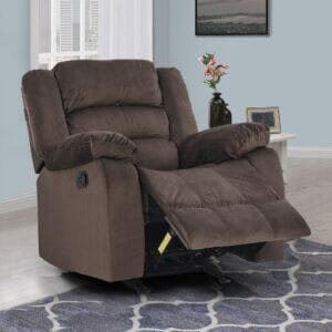 Royaloak Divine Single Seater Rocking Recliner (Brown)