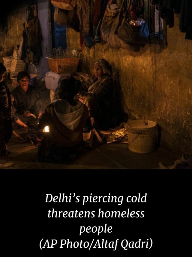 Delhi’S Piercing Cold Threatens Homeless People