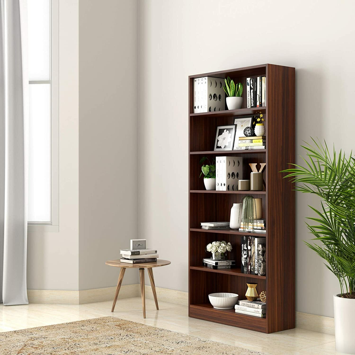 Amazon Brand - Solimo Scarlett Engineered Wood Bookcase